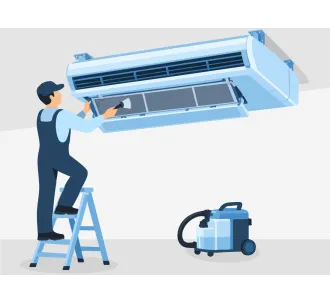 Профилактика напольно-потолочного кондиционера 28000 BTU