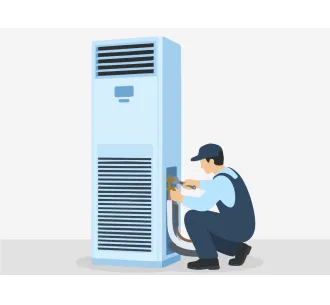 Demontarea sau instalarea unitatii interioare de tip coloana 