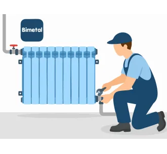 Instalarea radiatorului sau caloriferelui bimetalic
