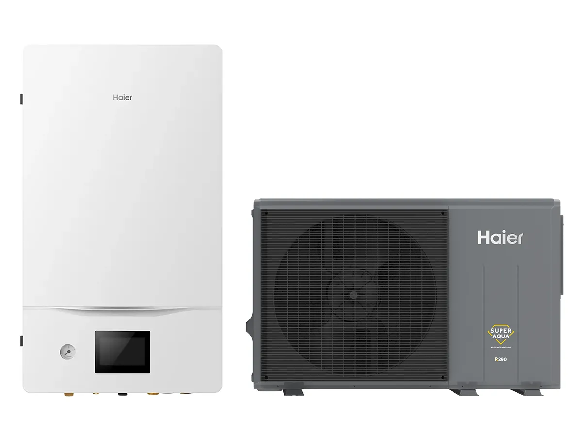 Pompă de căldură Haier SUPER AQUA Hydro Split GT R290, 10 kW, 1Ph, AW102HUGHA + HU102WAHYB