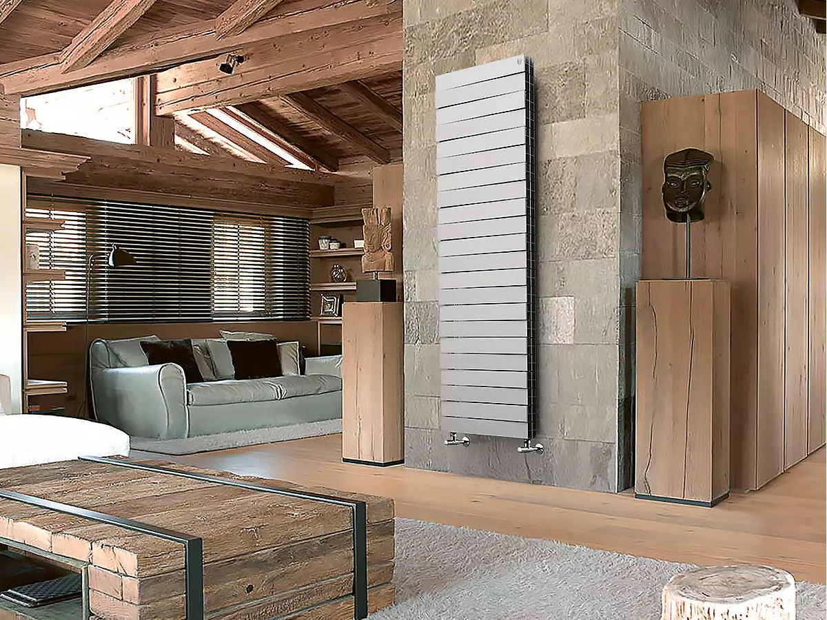 Radiator bimetal Royal Thermo PianoForte Tower Silver Satin 18 secții