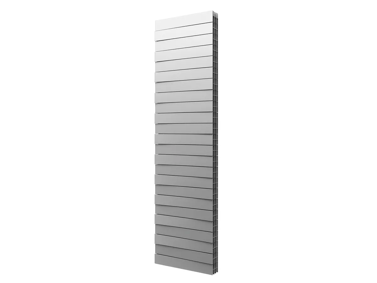 Radiator bimetal Royal Thermo PianoForte Tower Silver Satin 18 secții