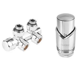 Robinet cal dublu Ferro 16*2 crom + cap termo