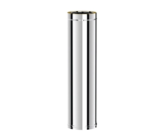 Teava L-1000 mm izolata pentru cos de fum SOLINOX d.200-300 (inox 304/304)