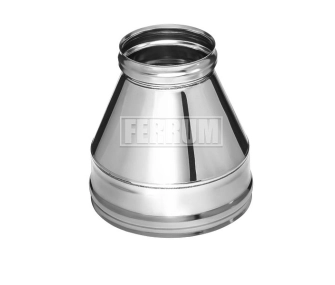 Terminal conic FERRUM d.115-200 mm (inox 430/0,5 mm)