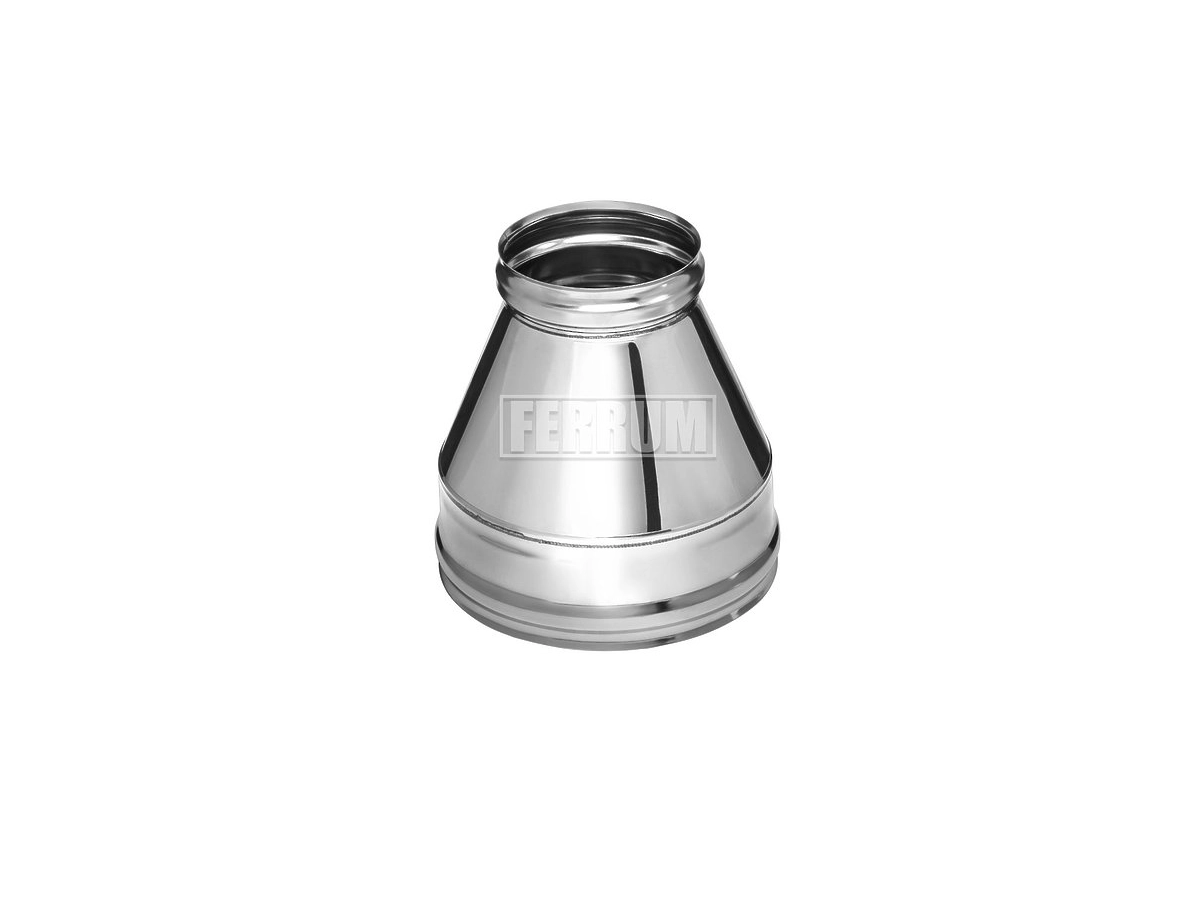 Terminal conic FERRUM d.130-200 mm (inox 430/0,5 mm)