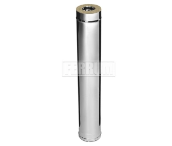 Teava izolata pentru cos de fum FERRUM d.150-210 mm, L-1000 mm (inox 430/0,8 mm)