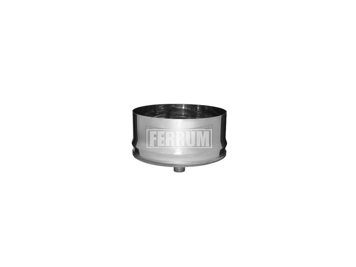 Dop cu colector de condens FERRUM d.115 mm (inox 430/0,5 mm)