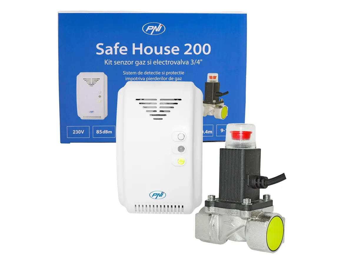 Echipament detecție PNI 200 gaz + clapeta 3/4