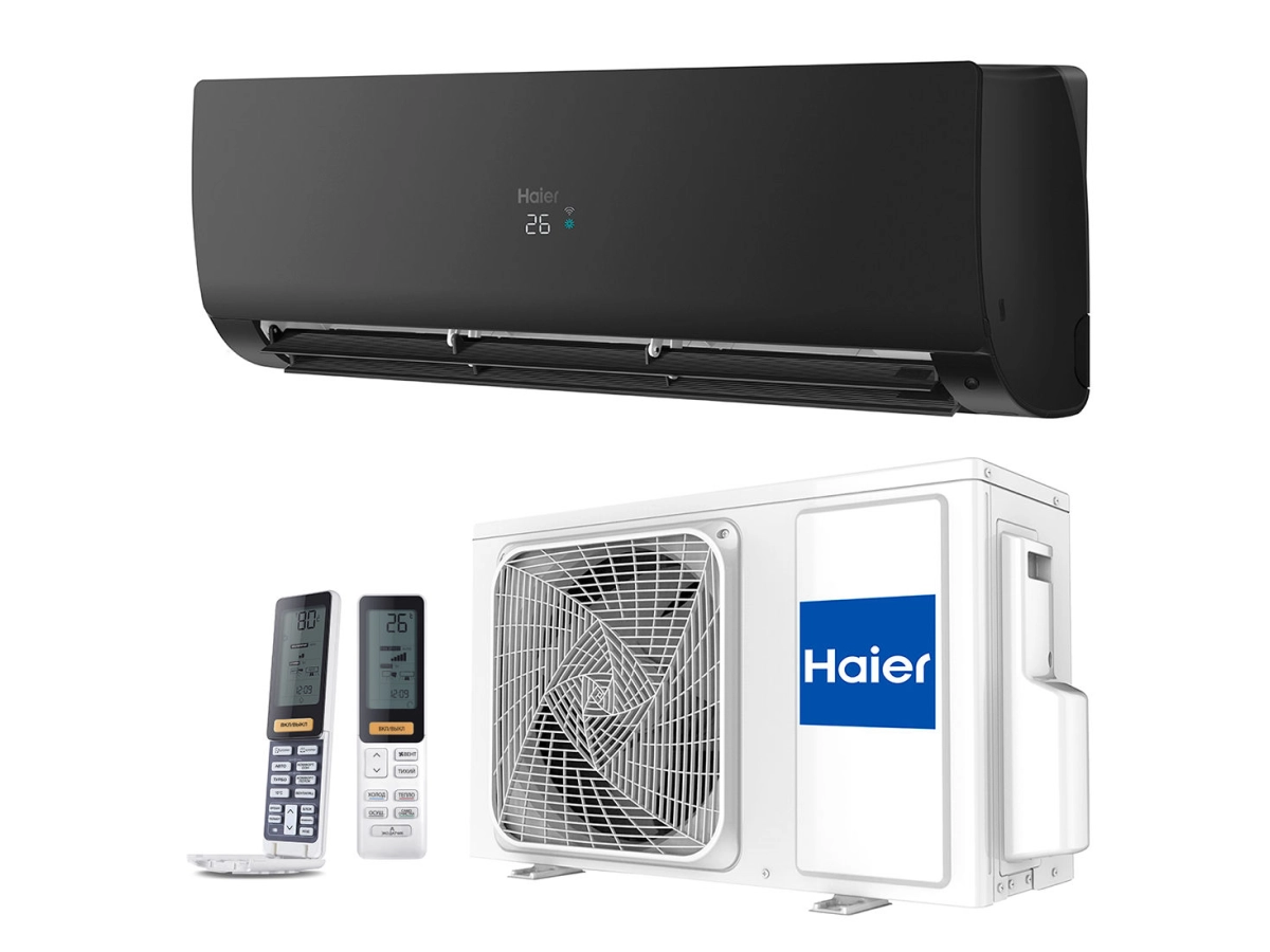 Conditioner HAIER FLEXIS Plus DC Inverter Super Match AS25S2SF1FA-BH-1U25S2SM1FA (black matt)