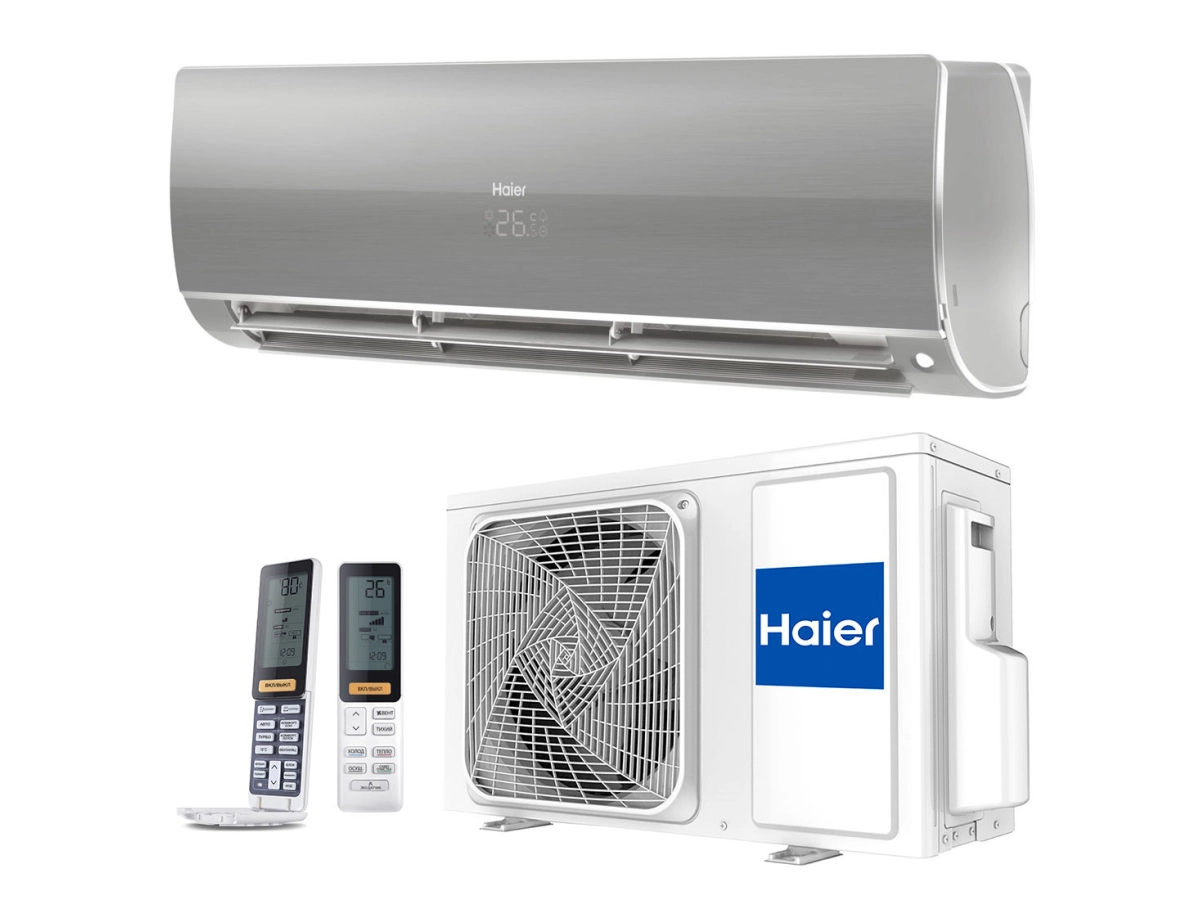 Conditioner HAIER FLEXIS Plus DC Inverter Super Match AS25S2SF1FA-S-1U25S2SM1FA (silver shine)