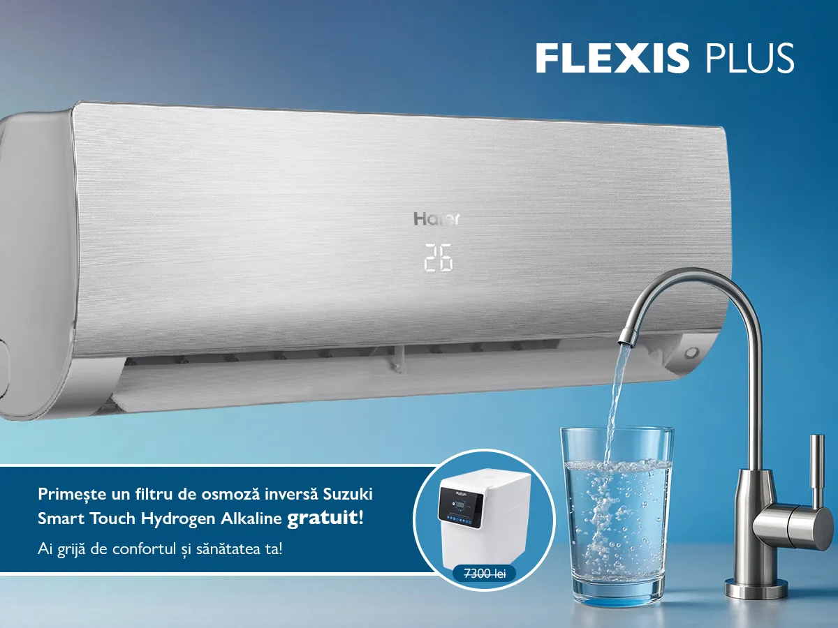 Conditioner HAIER FLEXIS Plus DC Inverter Super Match AS35S2SF1FA-S-1U35S2SM1FA (silver shine)