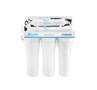 Filtru de osmoza inversa ECOSOFT 6-50P cu mineralizator si pompa pe cadru