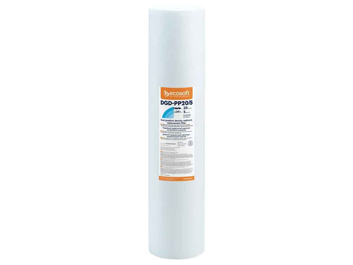 Градиентный картридж для механической очистки воды ECOSOFT 4,5''X20'', 20-5 MKM