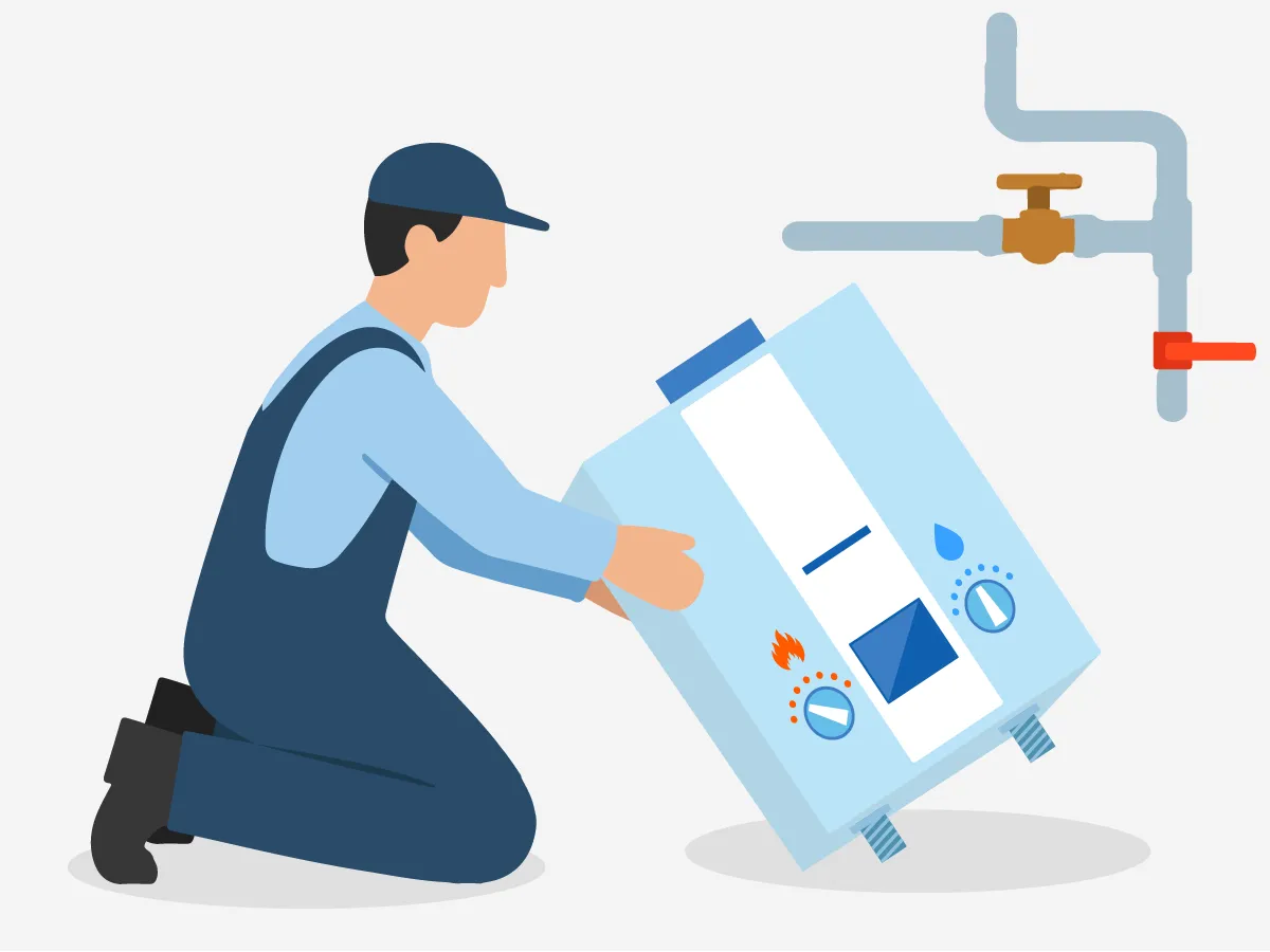 Демонтаж газового котла