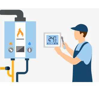 Подключение проводного комнатного термостата до 3 метров