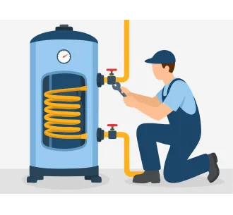 Instalarea boilerului  autonom (cu serpentina) pana la 80 L