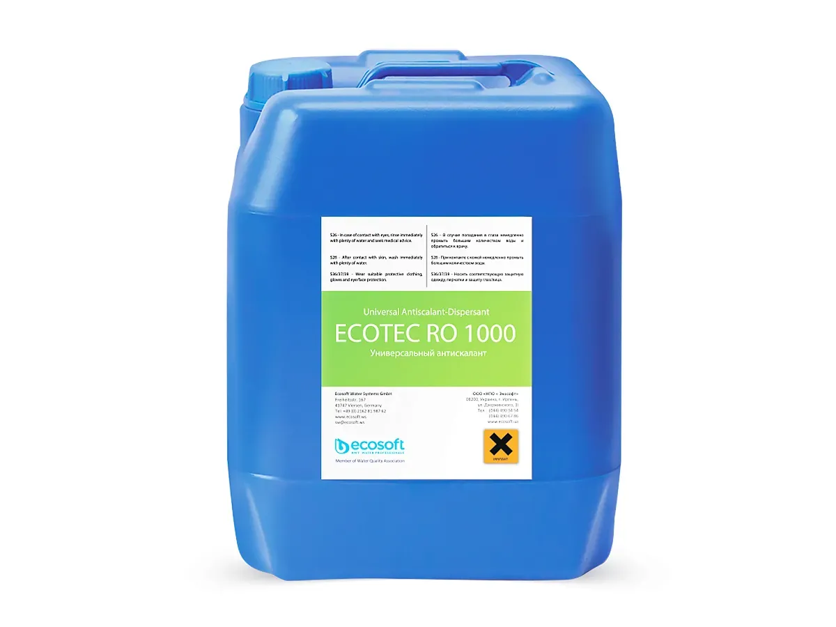 Anticalcant-dispersant ECOSOFT ecotec RO 1000, recipient 10 kg