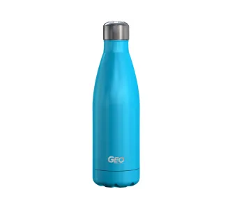 Sticlă/termos din oțel inoxidabil cu acoperire, 0,5 l, albastru