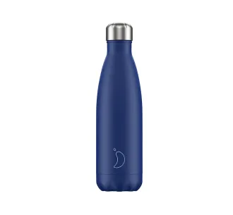 Sticlă/termos din oțel inoxidabil cu acoperire, 0,5 l, albastru mat
