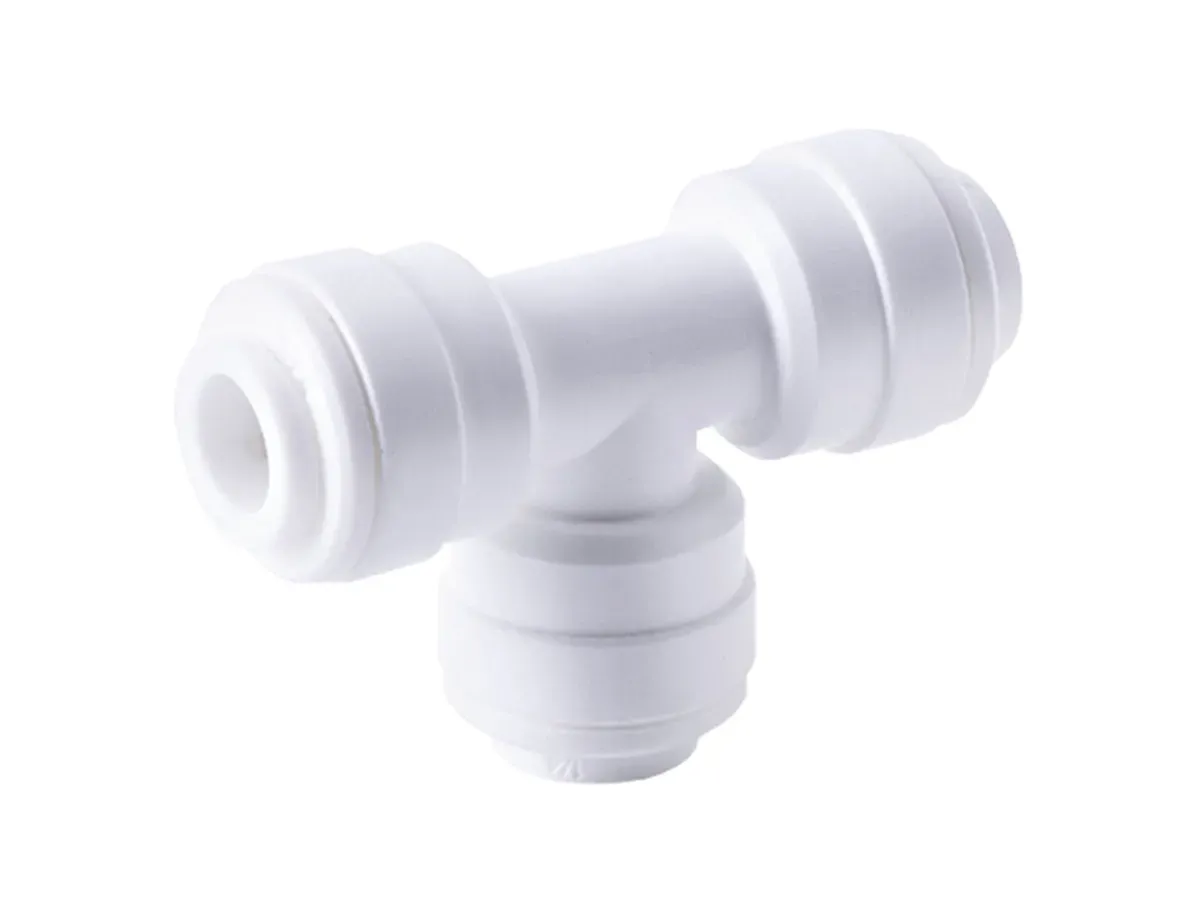 Piesă în T cu împingere 1/4"x1/4"x1/4" pentru sisteme de osmoză inversă
