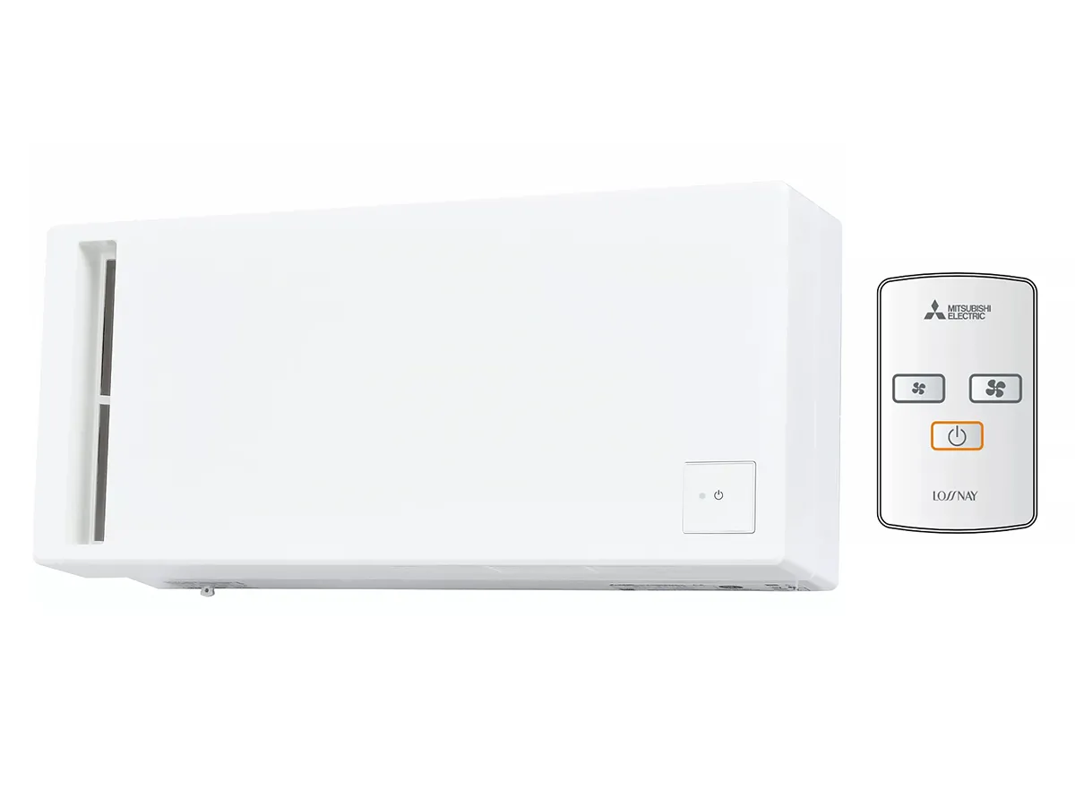 Recuperator de aer cu sistem de ventilație de alimentare și evacuare Mitsubishi Electric LOSSNAY VL-50SR2-E (debit de aer 51 m3/h)