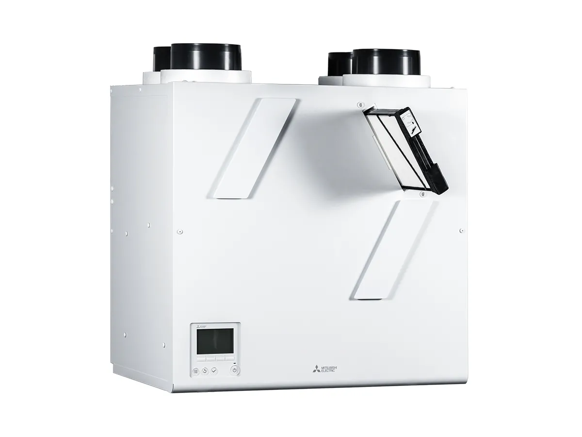 Recuperator de aer cu sistem de ventilație de alimentare și evacuare Mitsubishi Electric VL-250CZPVU-L-EG (debit de aer 250 m3/h)