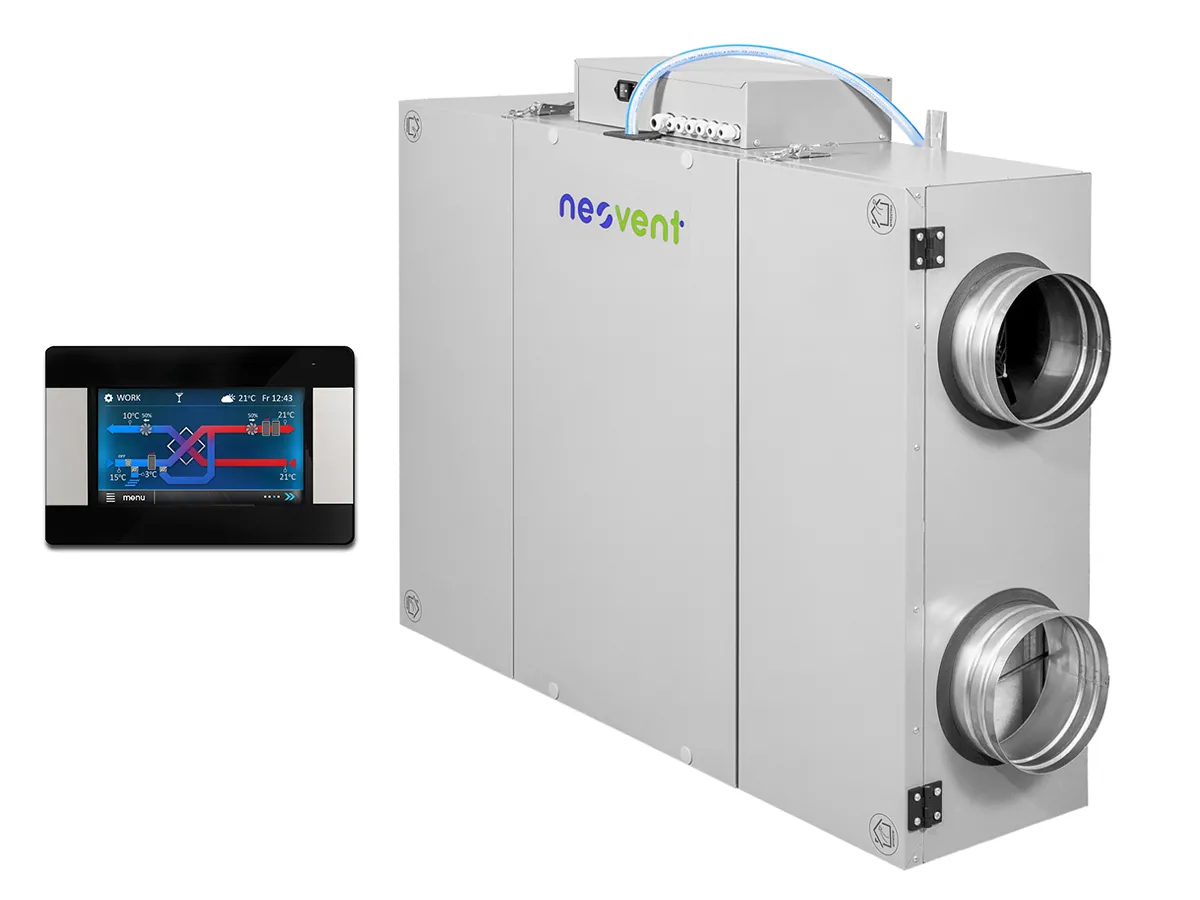 Recuperator de aer cu sistem de ventilație de alimentare și evacuare NEOVENT KNP PERFECT 500 (debit de aer 500 m³/h)