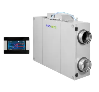 Recuperator de aer cu sistem de ventilație de alimentare și evacuare NEOVENT KNP PERFECT 1000 (debit de aer 1000 m³/h)