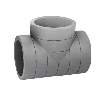 Tee izolate Heatpex ARIA ADURO Ø125 mm pentru ventilatie