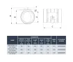 Clapeta izolata Heatpex ARIA ADURO Ø200 mm pentru ventilatie