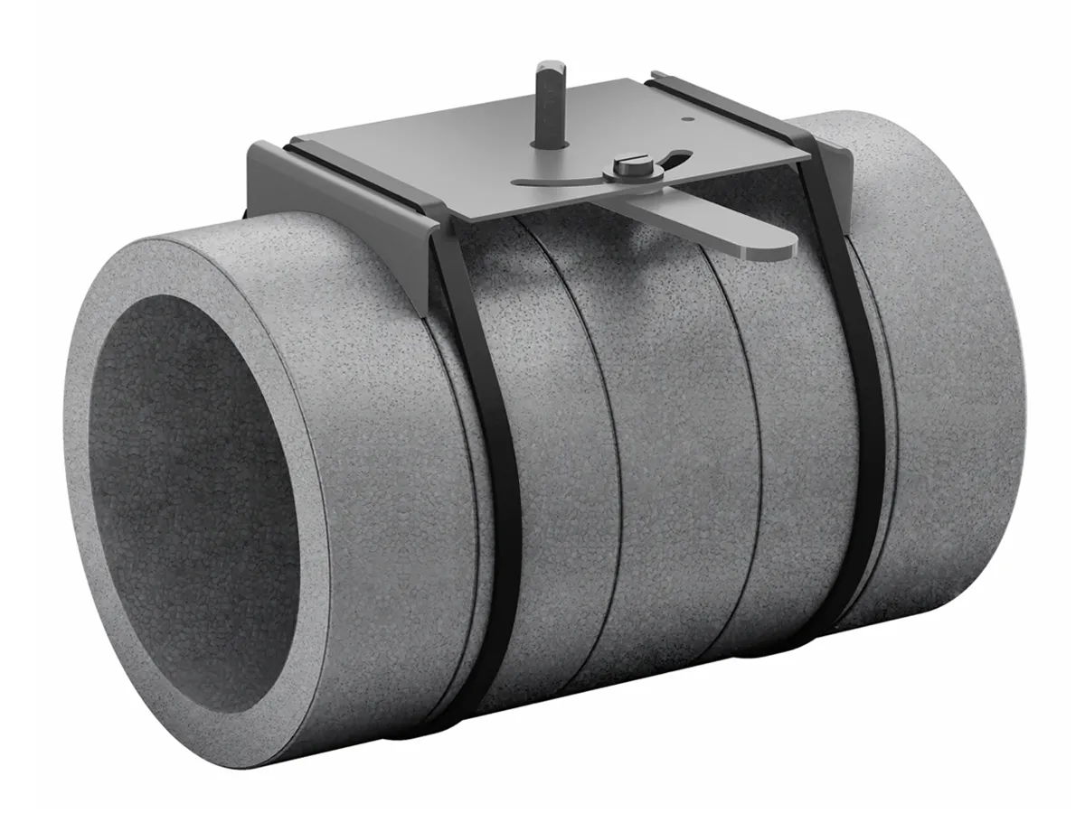 Clapeta izolata Heatpex ARIA ADURO Ø200 mm pentru ventilatie